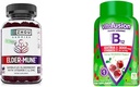 ZHOU Nutrition Elderberry Gummies Imunska podpora Bundle z Vitafusion Vitamin B12 Gummies Energy Presnova Podpora, 60 in 90 Count