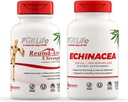 Polno življenje Reuma-Art X Jakost in kapsule Echinacea - dodatek za skupno podporo - Echinacea Purpurea Extract - Košir, Gluten-free - 90 Veggie Kapsule vsak