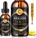 Mullein kapljice za Lung, Mullein Leaf Extract, Super koncentrirani Mullein Liquid Tinkture,Vegan, Non-GMO, 2 FL OZ