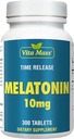 Melatonin 10 mg - TR sprostitev časa - 300 tablet - največja jakost