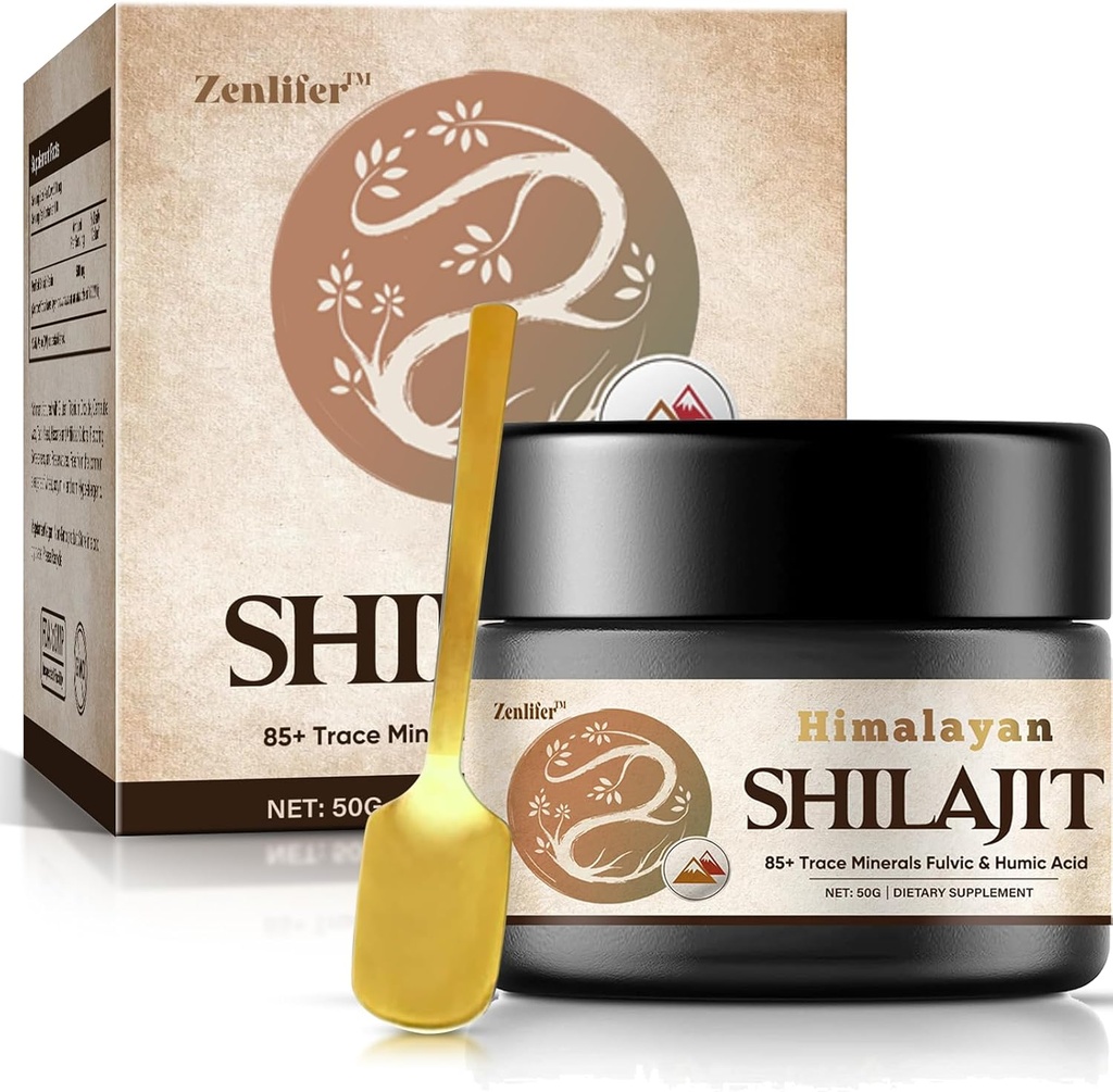 Shilajit Pure Himalaaan Organic Shilajit Resin,Potency Natural Organic Shilajit Supplement Resin z 85+ Trace Minerals & Fulvic Acid for Energy, Imunska podpora