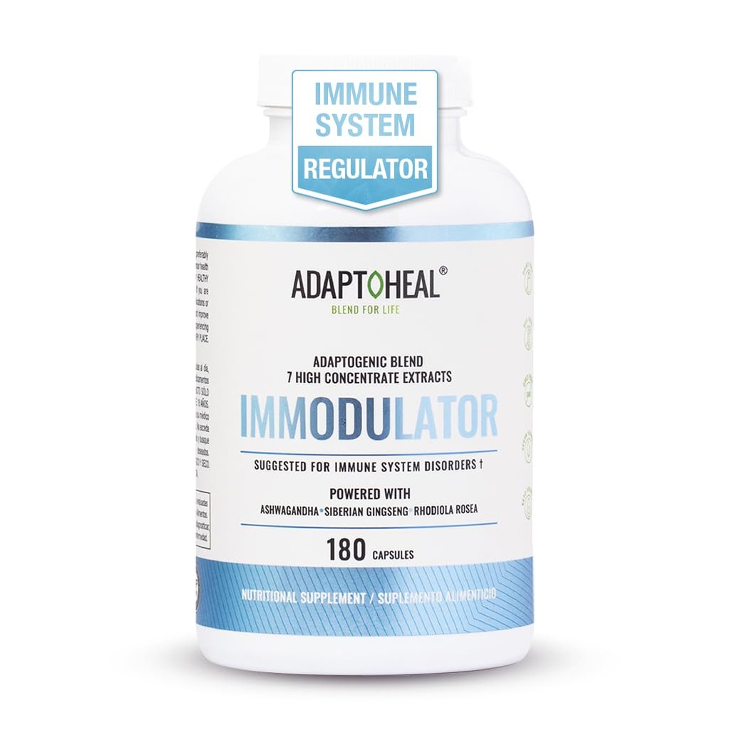 ADAPOTOHEAL Impodulator - adaptogeni dodatek za dobro počutje, z ginseng, Ashwagandha, Reishi goba - podpira stresni odziv, Mood Balance in delovanje imunskega sistema (180 kapsul/700 mg)