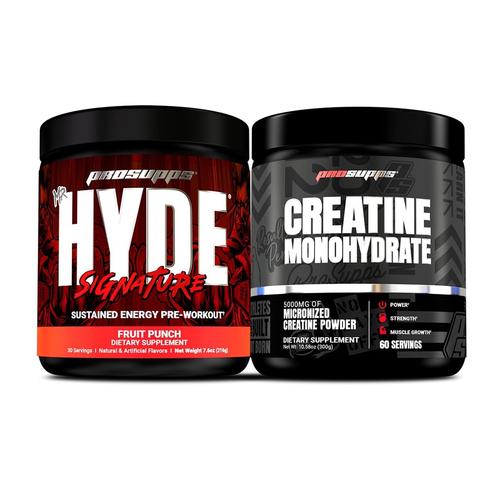PROSUPPS Hyde signature Trajen pred treningom, sadni punch in kreatin 300 paket
