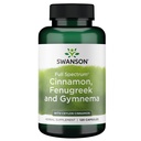Swanson Cel spekter Cimet, Fenugreek & Gymnema 120 kapsul
