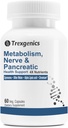 Trexgetics Presnova Podpora GYMNEMA 75% Gimnenska kislina 150 mg, grenka melona 5% Bitters 150 mg, krom in alfa LIPOIC ACID150mg(60 veganskih kapsul) (paket po 1)