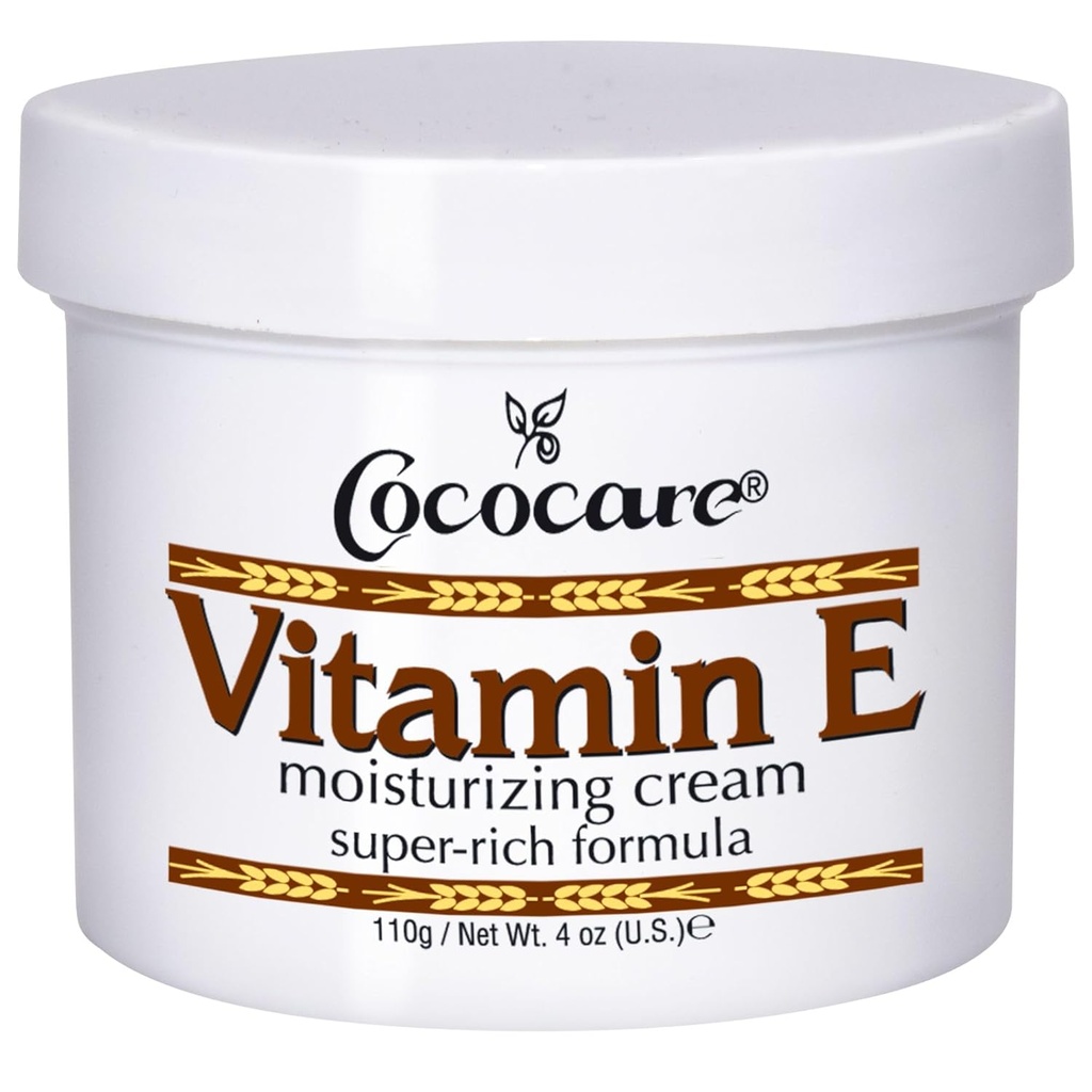 Cococare Vitamin E Super Bogata Formula Vlažilna krema - Visoka moč vlažilec kože - 4 Oz