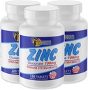 Sunshine Naturals Cink Gluconate Mineral Supplement – Podpira imunski sistem, spodbuja zdravljenje ran, izboljšuje zdravje kože, zagotavlja antioksidant obrambo – 100mg, 120 Tablete, Visoka moč