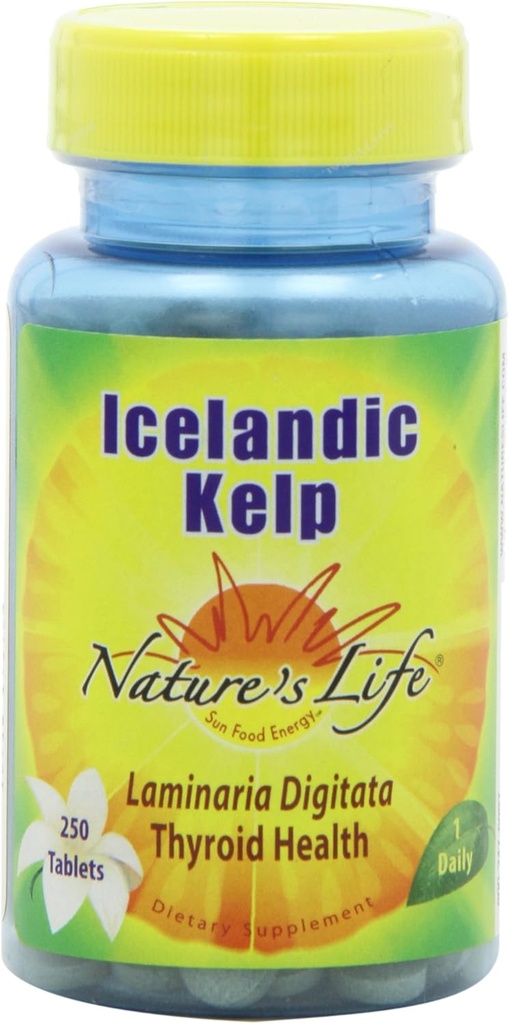 Življenje narave Kelp, islandščina, 41 Mg, Laminaria Digitata, 250 tablet, (paket z 2)