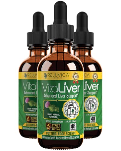 VitaLiver - Health Supplement - Podpora čiščenje in razstrupljanje jeter - Absorpcija tekočine - Milk Thistle, Artichoke, Chanca Piedra, Dandelion & More!