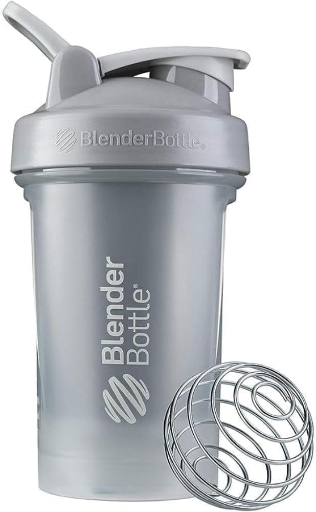 BlenderBottle Classic V2 Shaker steklenica kot nalašč za beljakovinske Shake in Pred vadbo, 20-Ounce, Proble Siva
