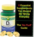Vitamin D3 2000iu Softgels (50 μg) (200 - 6+ mesec oskrba) Bone & Imune Health iz spomladanske doline. + 'No Fluff' Dopolnilo vodnik