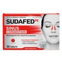 Sudafed PE Sinus Congestion Relief tablete, Največja jakost, ne- Dryssy 10 mg Fenilefrine HCI Dekongestiv za Sinus tlak in Nasal Congestion Relief, zaradi hladne ali alergije, 36 ā