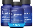 Geronova raziskava Okrepljena R-lipojska kislina, 300 mg kapsule - 6 mesecev oskrba - Stabilizirana R alfa lipojska kislina z izboljšano absorpcijo - R lipojska kislina dodatek - 180 Število