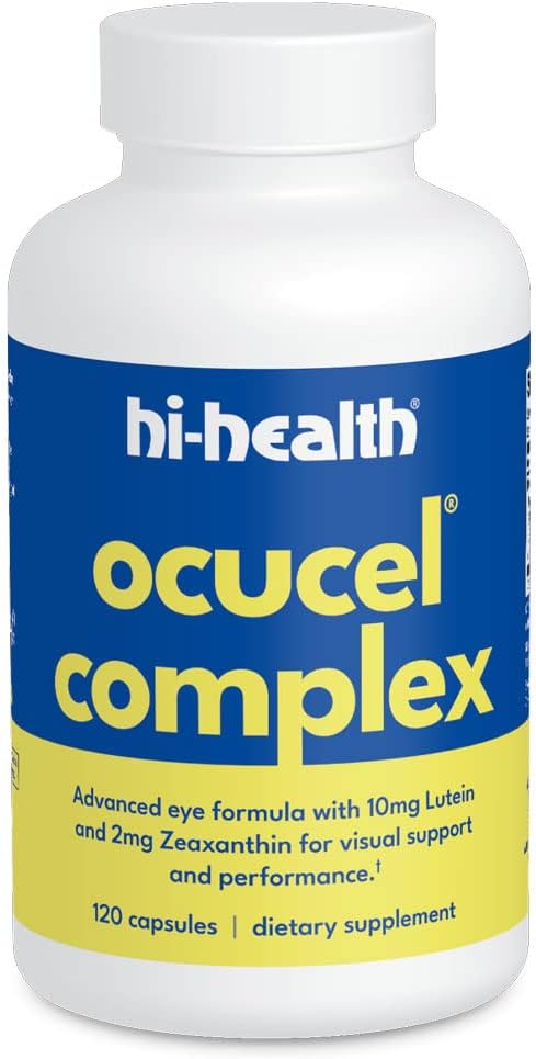 Hi-Health Ocucel Complex Advanced Eye Support Vitamini za zaščito pred prekomerno uporabo računalnikov in mobilnih telefonov, 120 kapsul