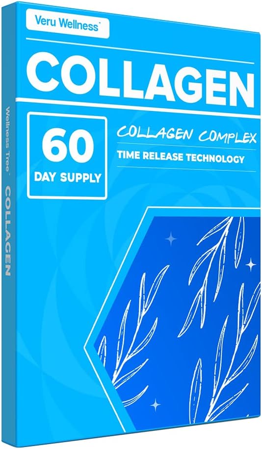 Veru Wellness Collagen Booster Patch - 60 Day - Enostaven za uporabo - podpora kože, sklepov, las in nohtov