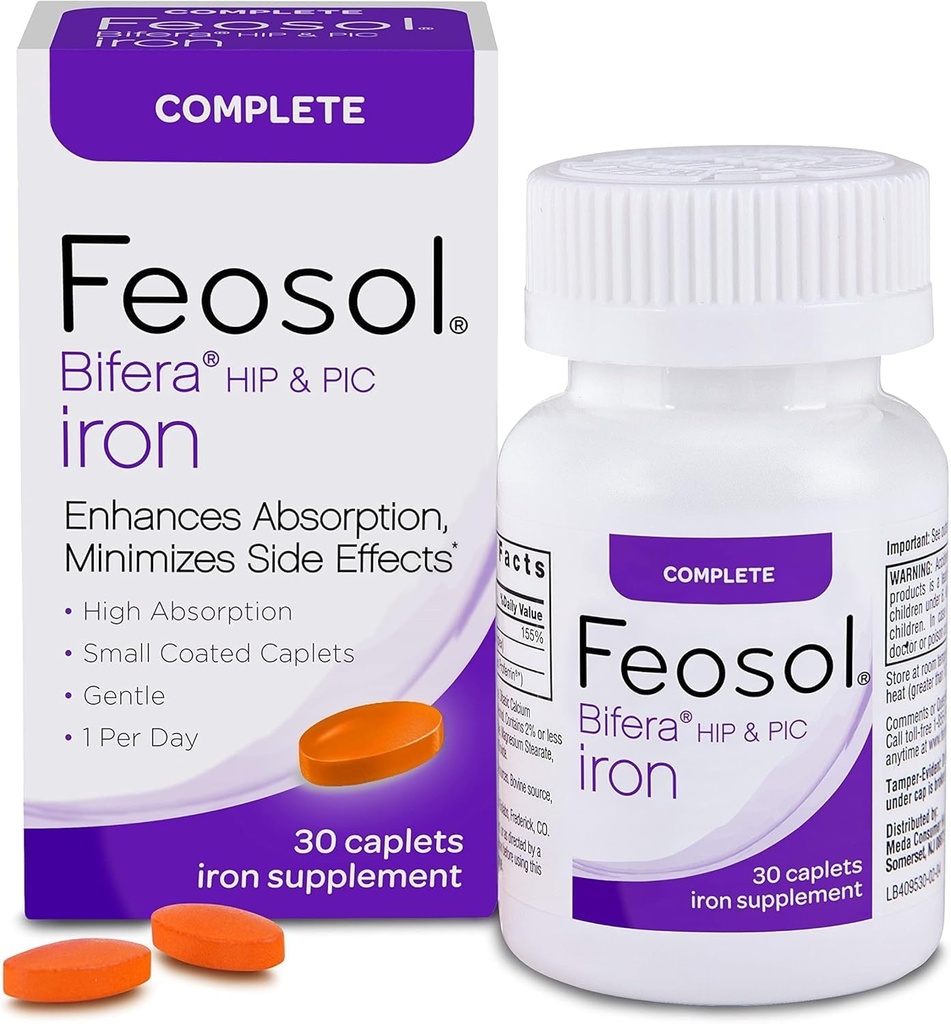 Feosol Bifera železove kapice Popolno 30 ea (paka po 5)