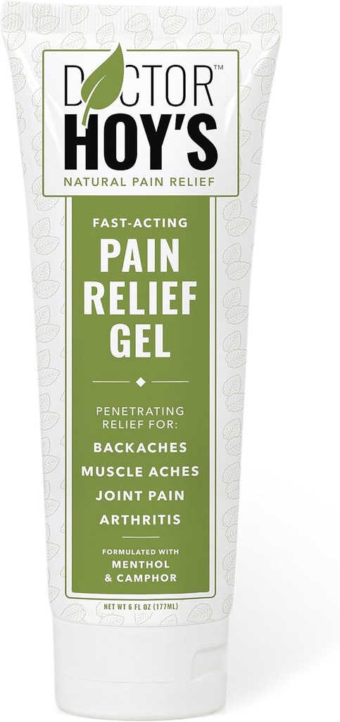 DOCTOR HOY'S Natural Pain Relief Gel, Topical Arnica Anti-vnetljivi gel za artritis, skupne bolečine in mišice sevi - Čista, varna in učinkovita lajšanje bolečine