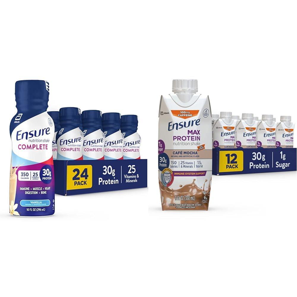 Prepričajte se, da je 30g nadomestnega stresa za beljakovinsko hrano s hranili za imuno zdravje in Max Protein Liquid Nutrition Shake s 30 g beljakovin.