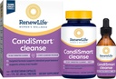 Ponovno čiščenje za odrasle - CandiSmart - 15-dnevni program čiščenja za kvas - 2-delni komplet - Gluten & Dairy Free - 60 vegetarijanske kapsule + 1 Fl. Oz. Tinktura