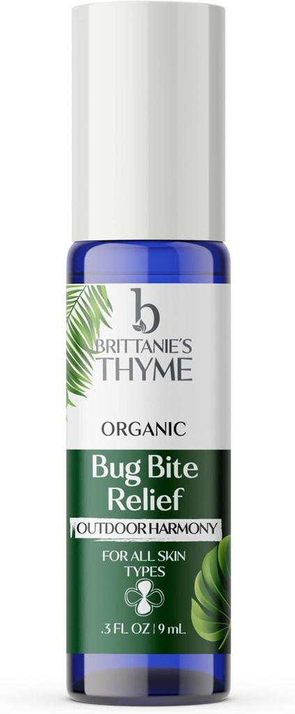 Brittanie's Thyme Organic Bite Relief - .3oz (Pack of 1) – Hiter Relief iz ogorkov, Bites, Scrapes in manjših opeklin