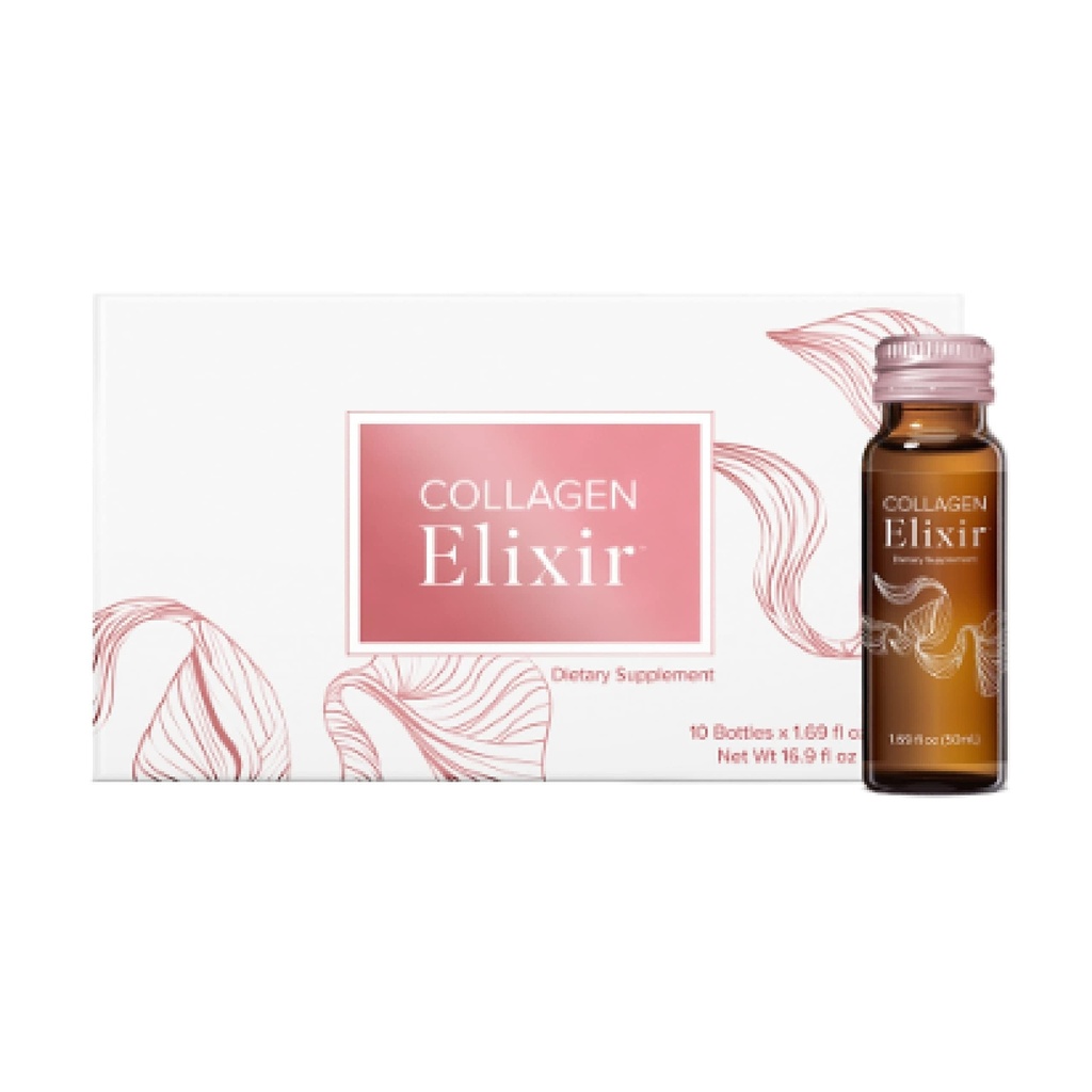 Isagenix Collagen Elixir - pijača z morskimi kolagen peptidi - Podpora mladostni videz z vitaminom C, cinkom in biotinom - 50 ml