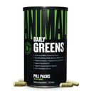 Animal Daily Greens Pills Packs - Kale, pšenična trava, Alfalfa & More - Prijetna prebiotična in probiotična super živilska mešanica za superior digestion, Gut Health in Immuniteta za moške in ženske - 30 dni dobave