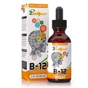 Vitamin B Kompleksne tekoče kapljice s hitro absorpcijo - Super B Tekoči kompleksni vitamini B2, B3, B5, B6 in B12 - Naravna energija Boost, mentalno fokus in zdrav imunski sistem
