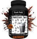 Čokoladni proteini v prahu - 25g izolat sirotkinih beljakovin, brez glutena in soje, brez sladkorja, 30 serverjev - naravni sirotkini proteini v prahu za vadbo Fitness & Nutrition Shakes - 2,36 lb