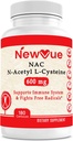 N-acetil L-cistein (NAC) 600 mg, 180 kapsul - brez glutena