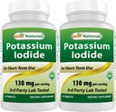 Najboljši naravni kalijev jodid 130 mg na obrok - prehranska dopolnila, 90 tablet (2)