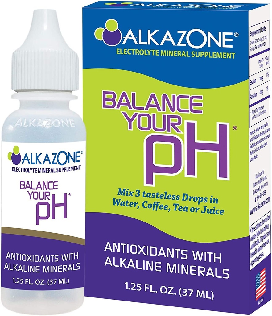 AlkaZone - Alkalni pH Booster kapljice 1,25 fl oz (3-Pack)