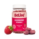 BeLive Elderberry Gumies z cinkom in vitaminom C, D, A, E, B12-50 Ct I I I I imunske podpore dodatek za zdrave kosti & zob, Vegan, Keto & Non-GMO - Raspberry Flavor