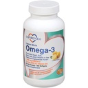 Omega 3 Lemon Minis + vitamin D3, 1,100 mg Omega-3 v obliki triglicerida in 600 i.e. vitamin D3, enostavno za swellow, sveže z limono omega-3 dodatek Softgels - 180 Count