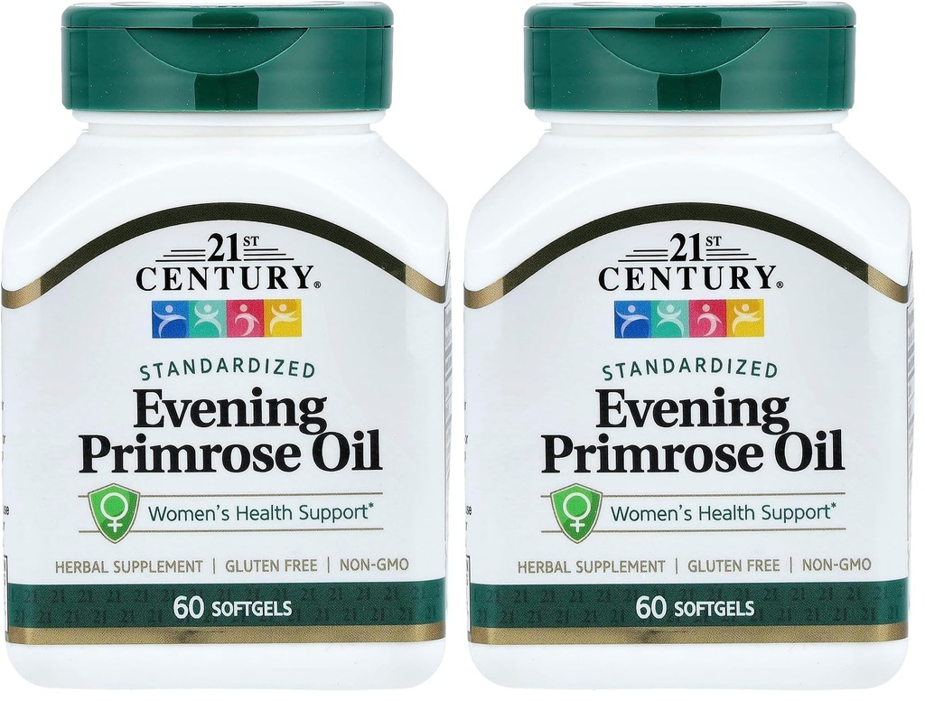 21. stoletje Večer Primrose Oil Softgels, 60 Število (Pack od 2)