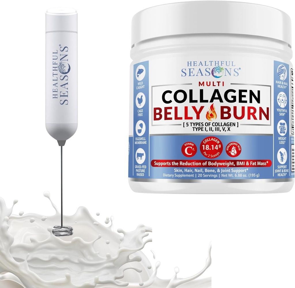 Zdravi letni časi Kolagen Belly gori z WhiskFit Frother