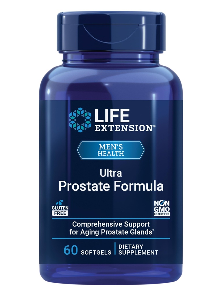 Life Extension Ultra Prostate Formula, Saw Palmetto za moške, pigeum, zbadanje koprive koren, likopen, prostate zdravje, uriniranje pretok, PSA, Non-GMO, Gluten-free, 60 mehkih gelov