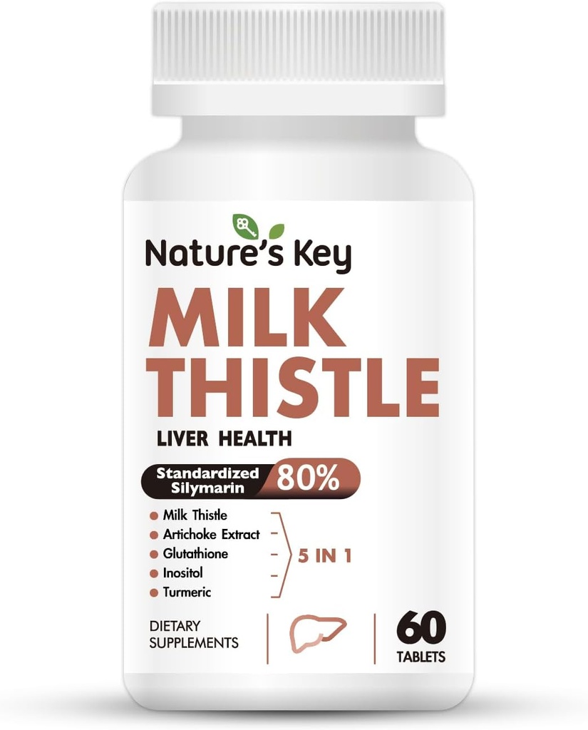 Narava je ključno mleko Thistle 500mg Jetra dodatek,30:1 Dodatna moč 80% Silimarin 