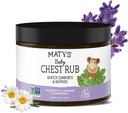 Matys Baby Chest Rub, Udobne Prebavne Relief Vapor Rub za dojenčke 3 mesece stara +, Čisti & Udobje Eucalyptus, Sivka, & Kamilica za spanje, Ne-GMO, Nafta brez, Mentol brezplačno, 4.5 oz Tub