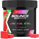 Bounce Pro Creatine Monohidrat Gumiji za moške in ženske, Nizka kalorija, 6G kreatin na serviranje, Vegan, Anti-Melting, Gluten-free, Ne-GMO, 2g kreatin na Gummy (72ct, Watermelon)