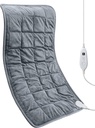Tehtano ogrevanje Pad 17'x 33" XXXL Electric Ogrevanje Pad za lajšanje bolečine v hrbtu, 5LBS s 6 Toplotna nastavitev 2H Auto-Off Toplotna Pad za ramena noge Kramps Pranje
