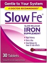 Slow Fe Slow Release Iron dodatek - 30 tablet, pakiranje po 4