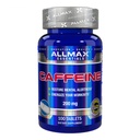 ALLMAX Nutrition Kofeinske tablete, Trajna energija & Pred - vadbena miselna fokus, hitro absorbiranje & Vegan, 200 mg, 100 tablet