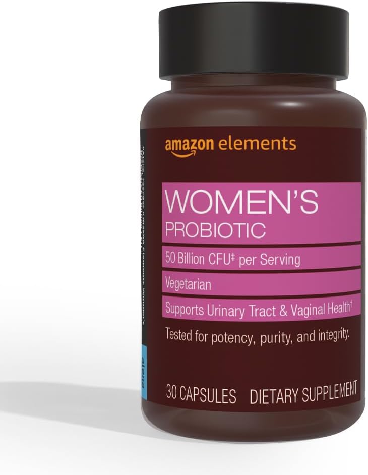Elementi One Daily Women's Probiotic, Podpora urein Tract in Vaginal Health, 50 milijard CFU (7 sevov), Lactobaccilus in Bifidobacteria mešanica, 30 kapsul