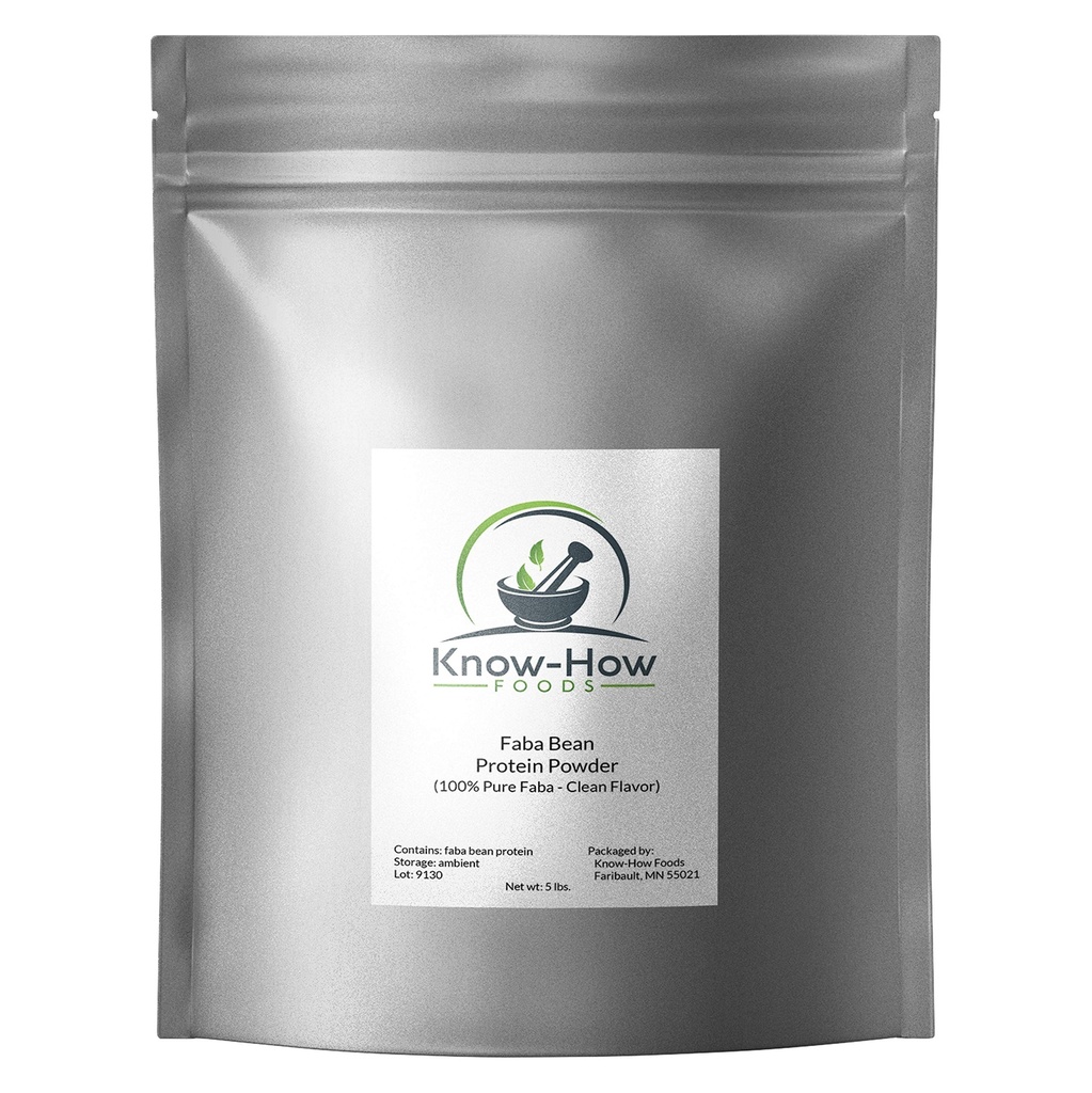 100% Pure Faba Bean Protein Prašek (5 lb. razsutem stanju)