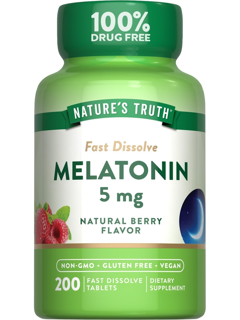 Resnica narave Melatonin 5mg hitre raztapljajoče tablete 