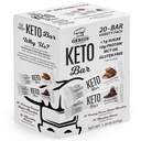 Genij Gourmet Gluten Free Keto Protein Bar, Čokolada Keto Bars, Premium MCT, Nizki ogljikovi hidrati, Nizki sladkor (Variety Pack, 20 Število (Pack po 1))
