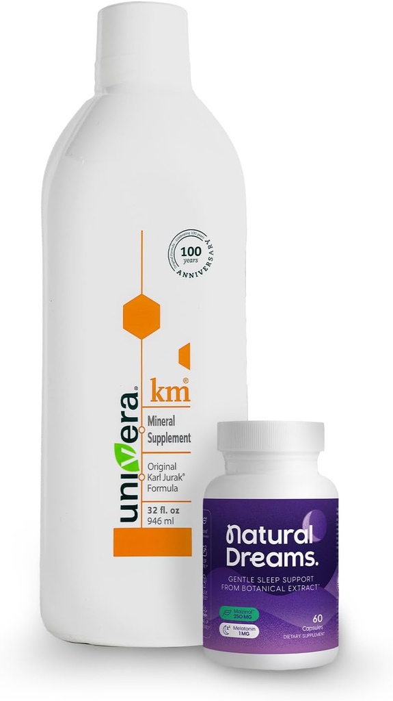 Univera Dream Wellness Combo, km & Naravne sanje, Kalijeve podpore, pH krvni ravnotežje telesa, Globoko spanje podpora