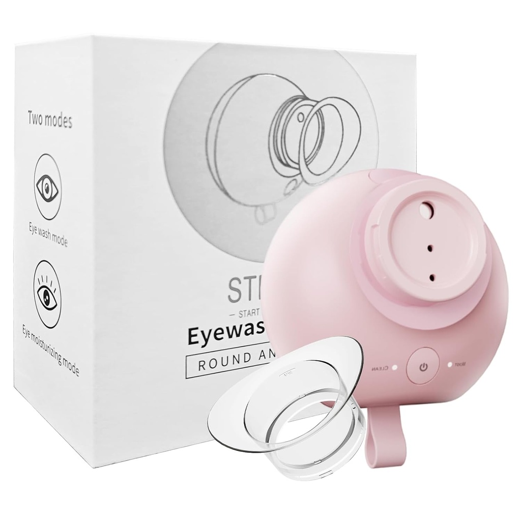 Nanoeye mist Sprayer & Eye Wash Kit, Portable Eye Mister za Eyelid za pomoč suhe oči, Nano Eye Parnik za ponovno polnjenje kapljice za oči orodje za suhost, Stye, SPA kože doma, Office, Travel (Pink)