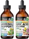 BIO KRAUTER Adrenalna podpora Tinktura 4 Fl. Oz. & Podpora sečnine Tinktura 4 Fl. Oz.