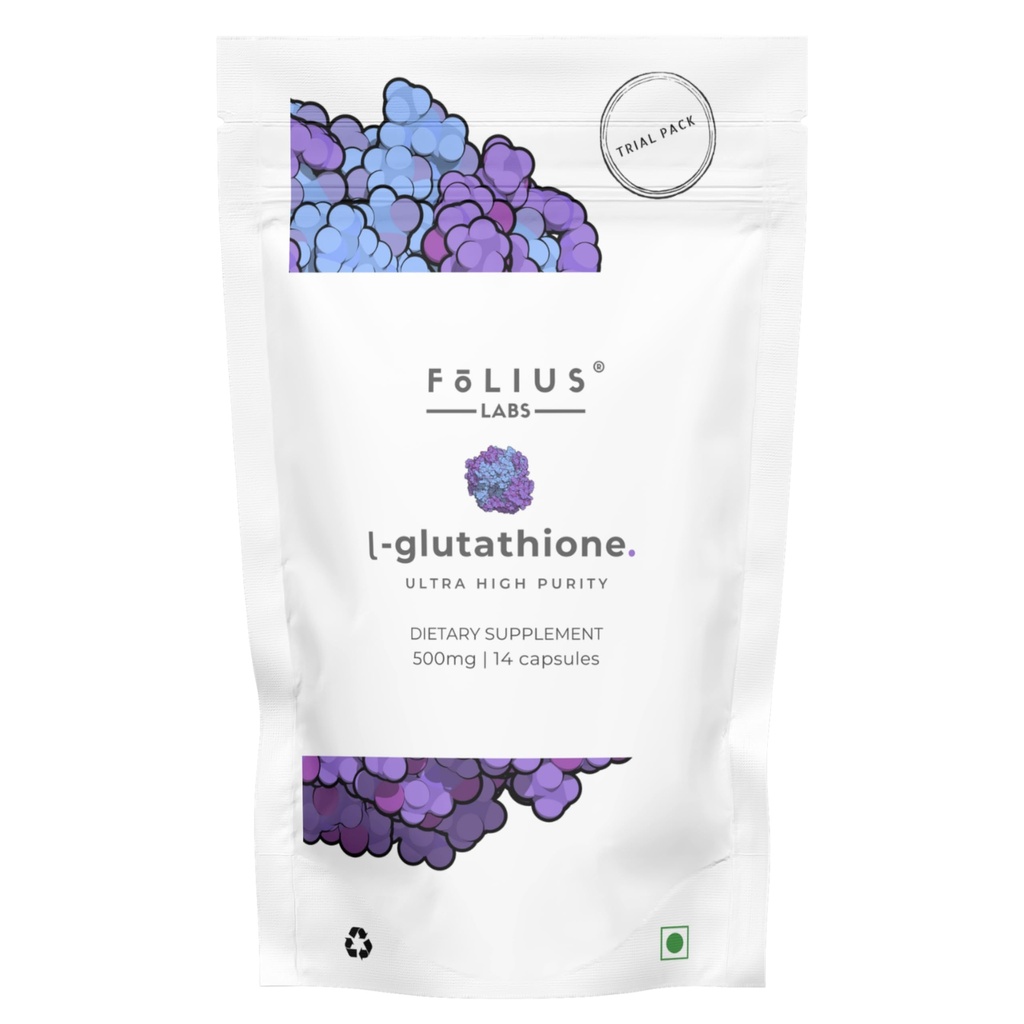 Ultra visoka jakost L-glutation 98% dodatek - 500 mg koncentrirana formula, Zmanjšani L-glutation dodatek - (7-dnevni poskusni paket)